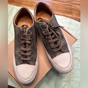 Bussola Nova style leather lace-up sneakers EU size 40 - color “Rome Taupe”